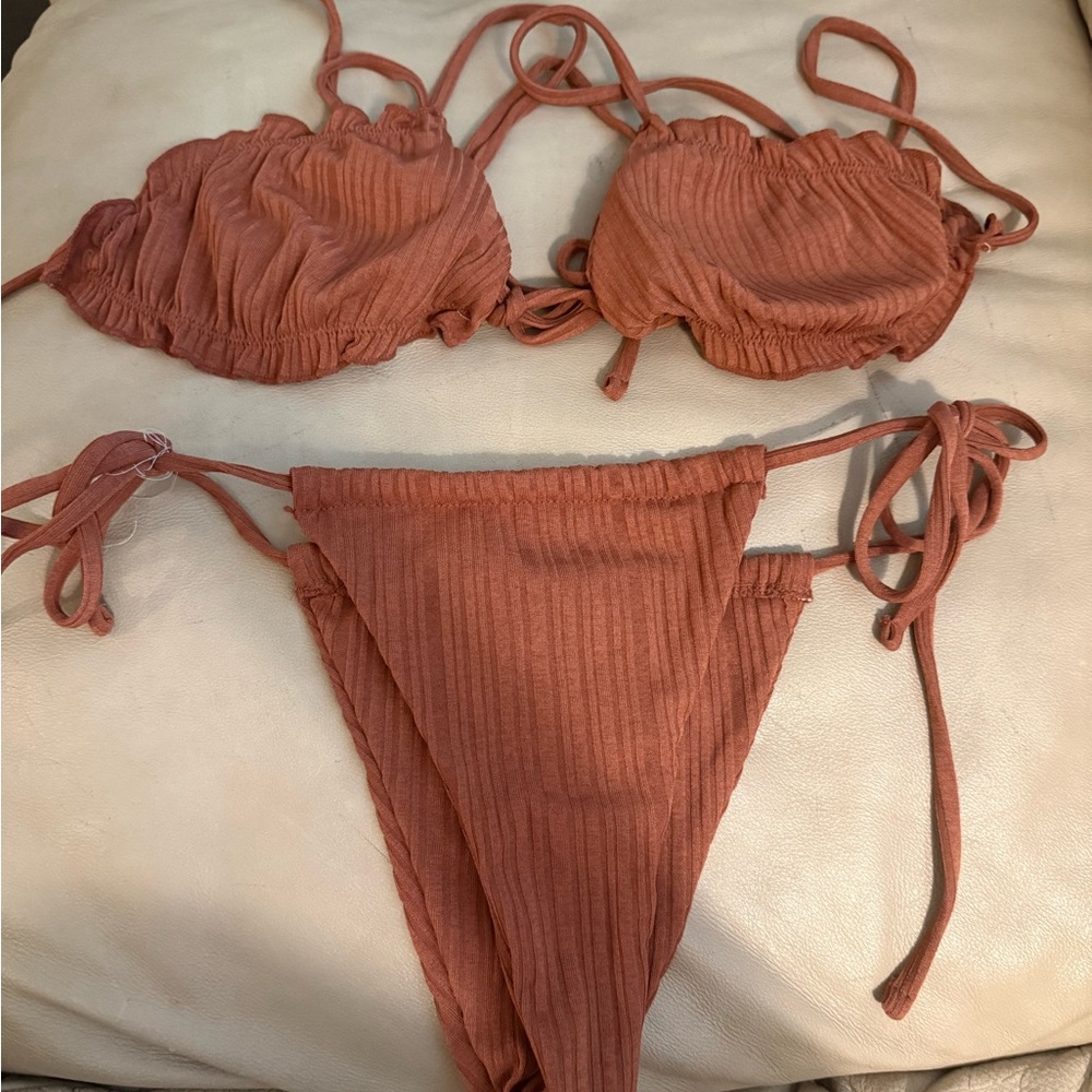 SHEIN Rust Bikini Set